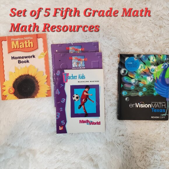 Set of Fifth Grade Mathematics Classroom Resources from Texas - Picture 1 of 7